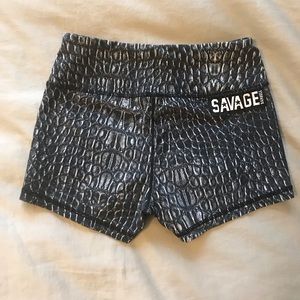 Savage Barbell Black Mamba shorts size s EUC